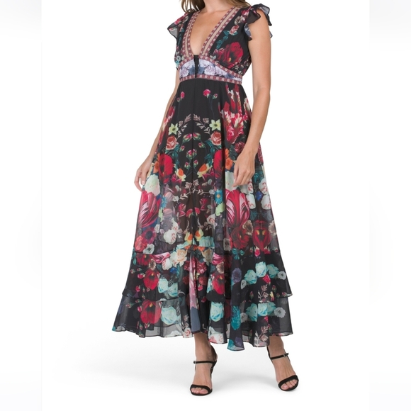 Dalia Macphee Floral Maxi Dress - Picture 1 of 16